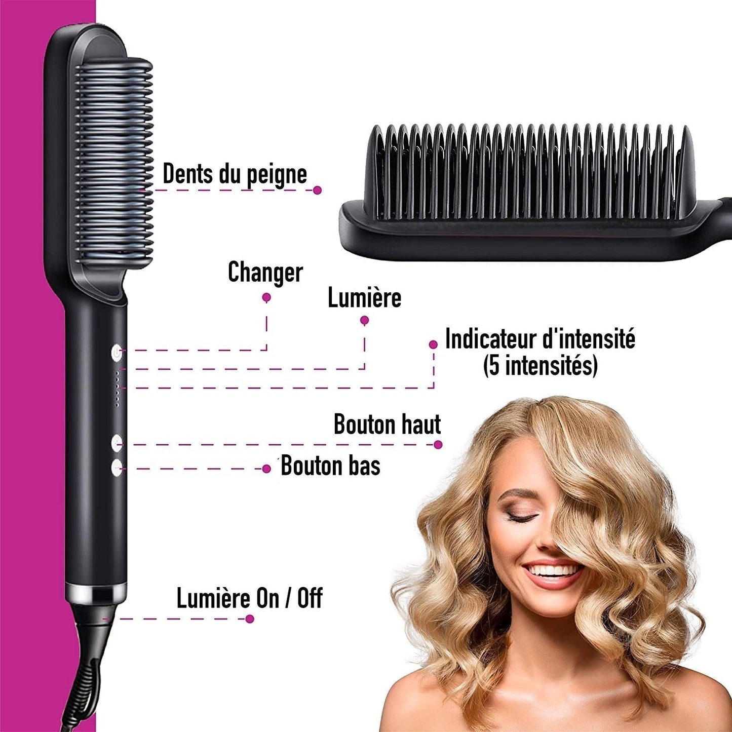 Fer Ă lisser en brosse